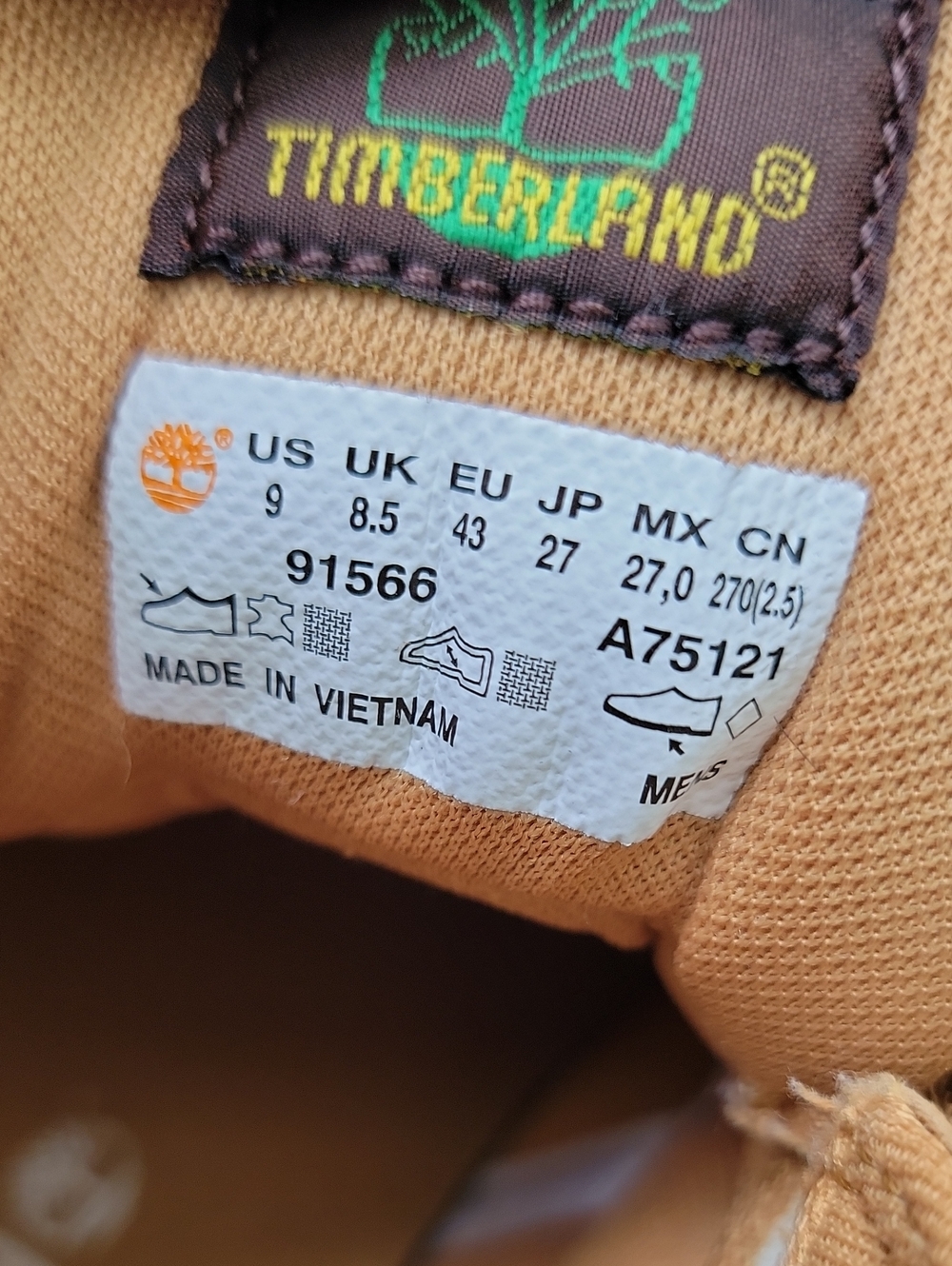 Timberland Tan/Nubuck Work-Style Euro Hiker Boots M Sz 9 - Picture 6 of 11